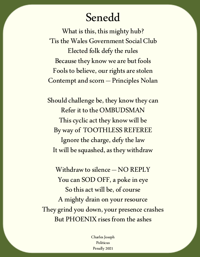 Poem - Senedd